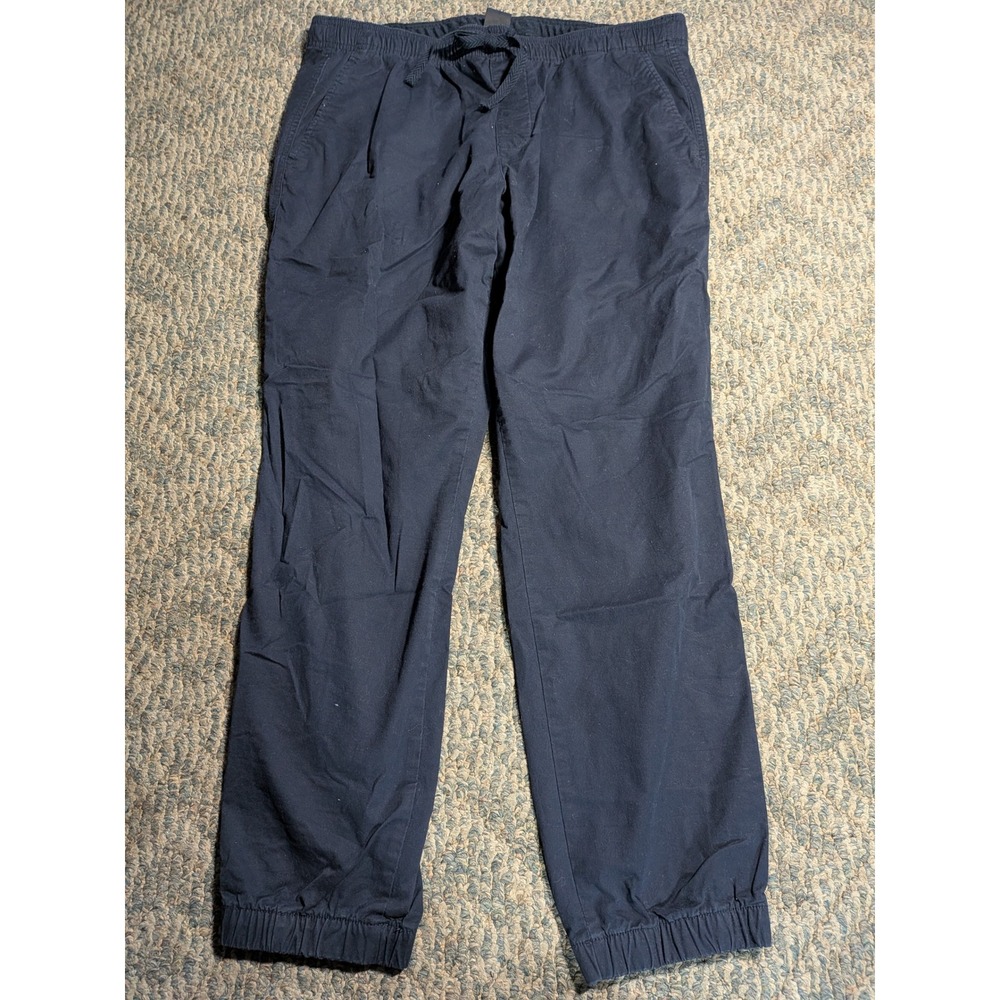 Gap Mens Woven Jogger Pants Navy Blue Elastic Waist Stretch S/496157-02 L